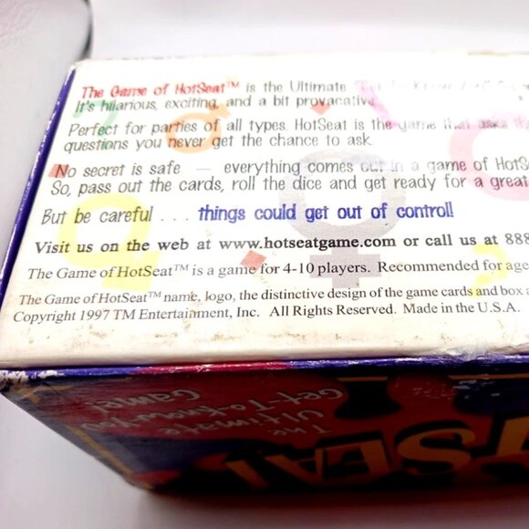 Vintage Board- Card Game HotSeat Party Card Game 1997 - Picture 8 of 9